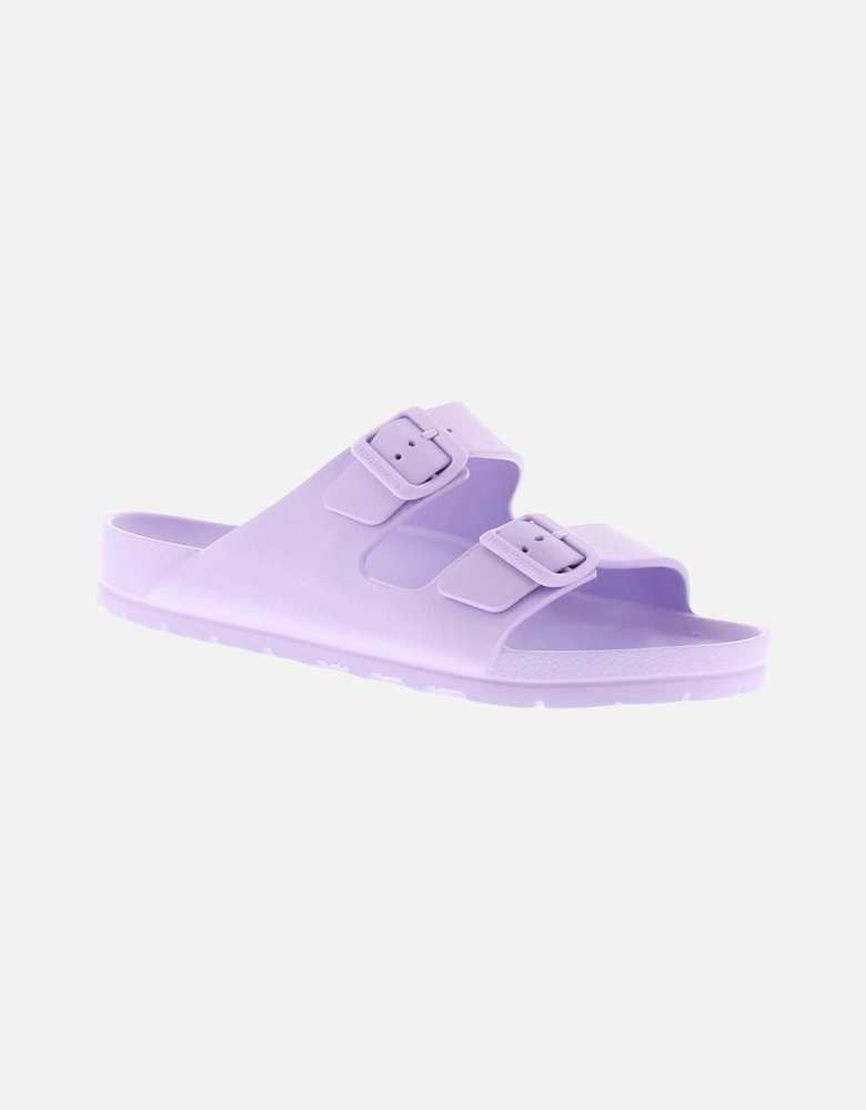 Womens Sandals Flat Lorna Slip On lilac UK Size