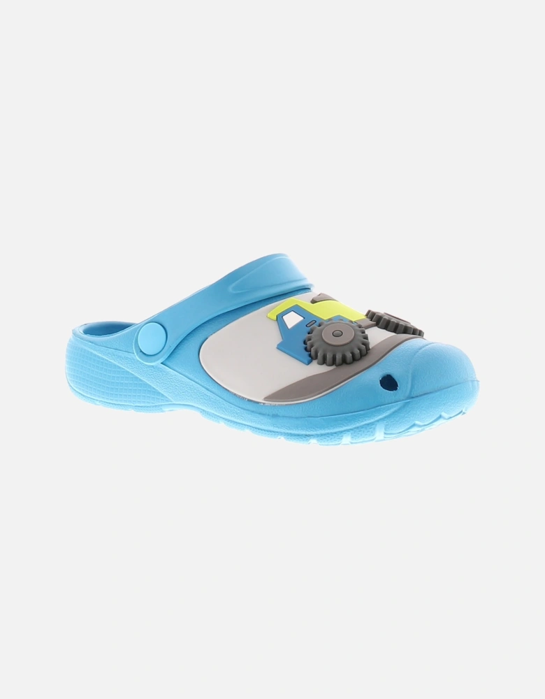 Younger Childrens Sandals Clogs Breach Truck blue UK Size