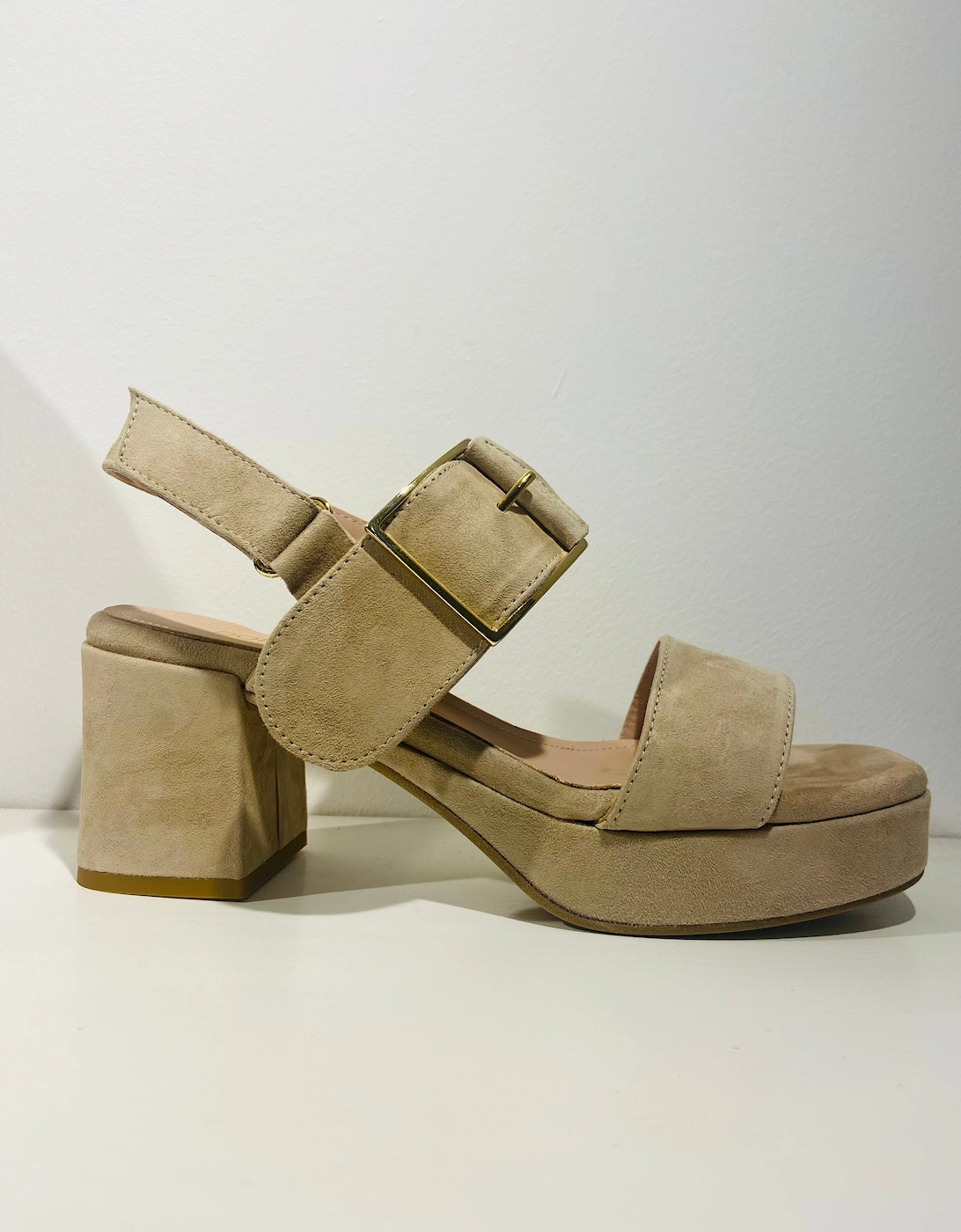 Stone suede strap sandal, 3 of 2