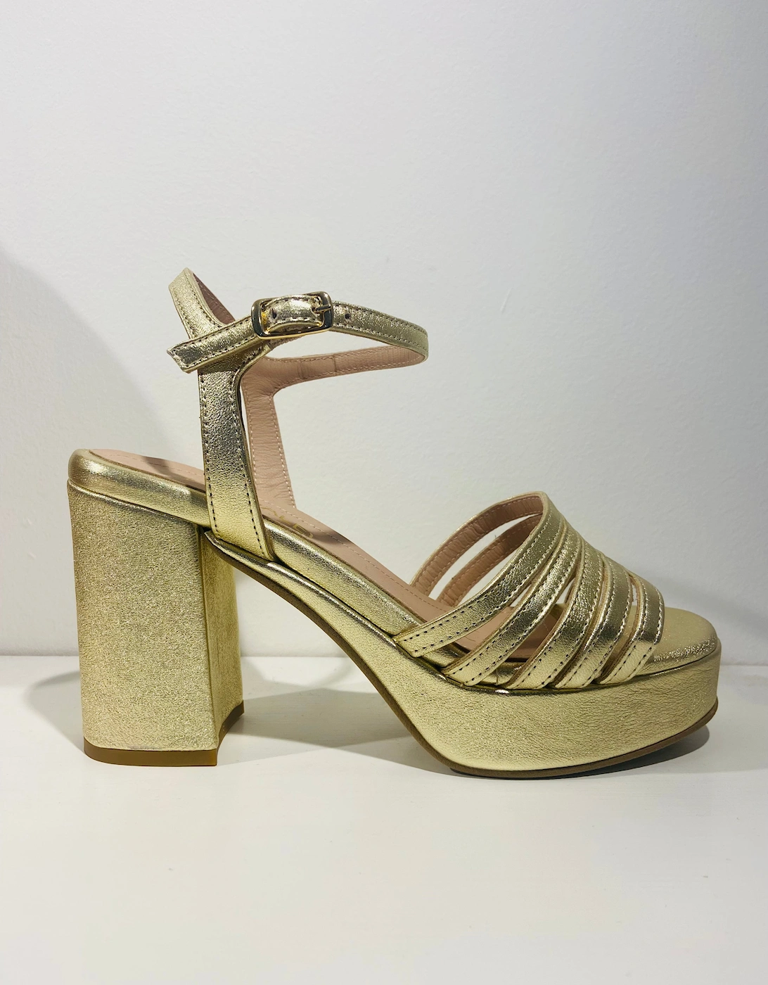 Gold platform strap sandal, 3 of 2