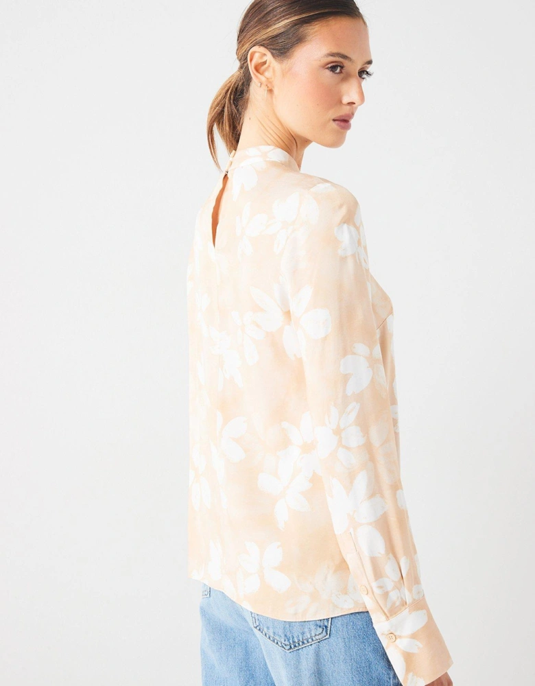 Floral Blouse - Beige