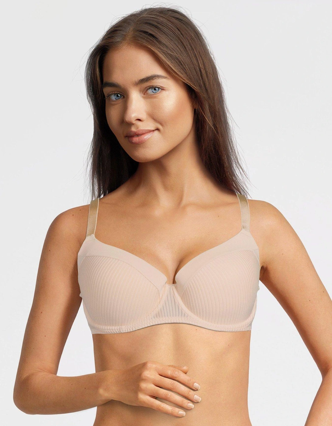 Full Cup Carmen Bra 2 Pack - Beige/Black