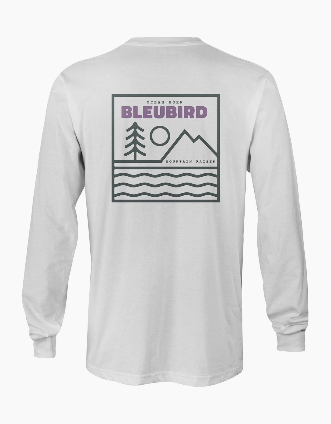 Bleubird Unisex Campout Long Sleeve T-Shirt - White - Size: 18/44