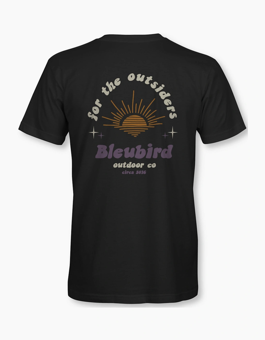 Bleubird Bleubird Unisex Outsider Short Sleeve T-Shirt - Black