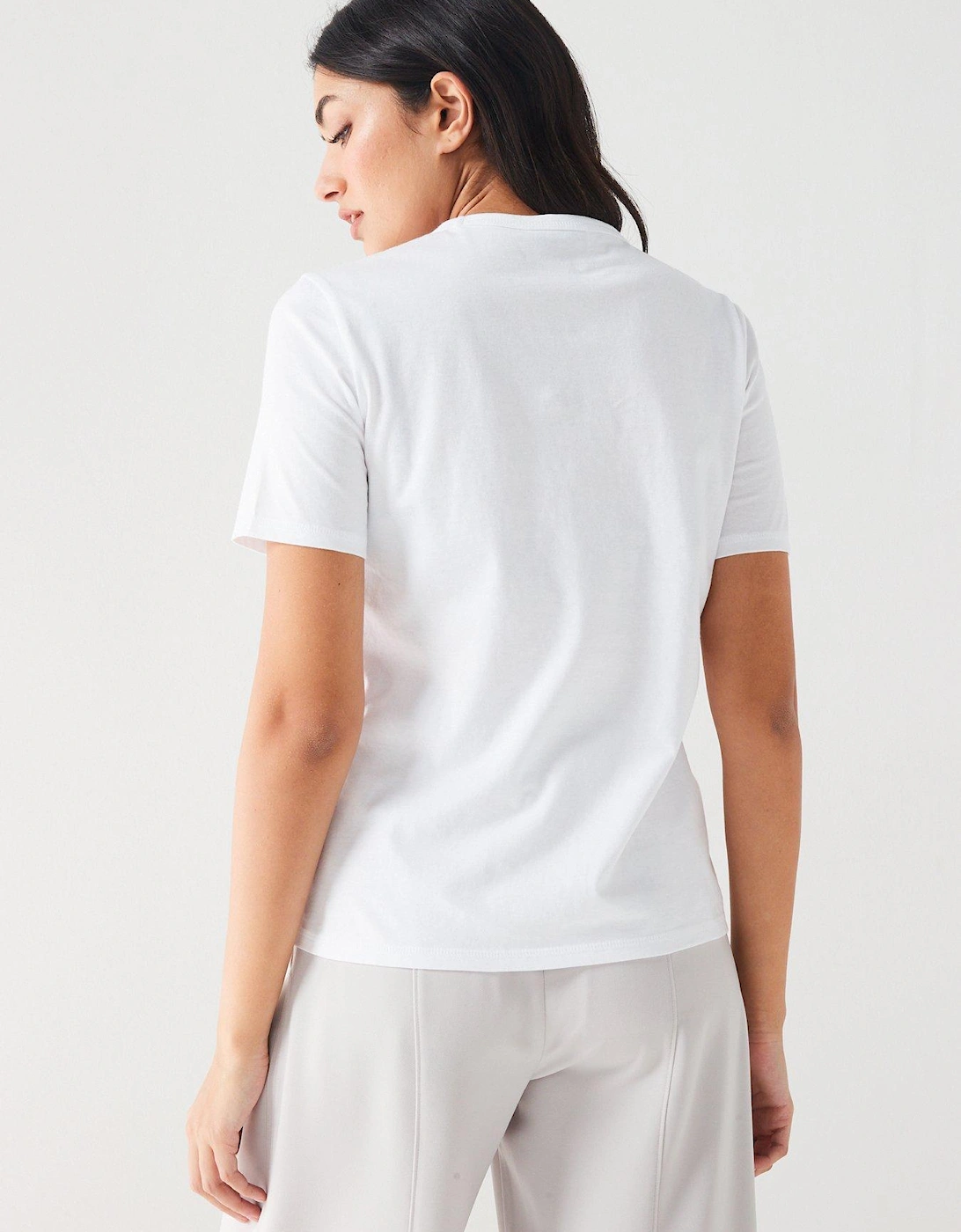 Tshirt With Pocket - White