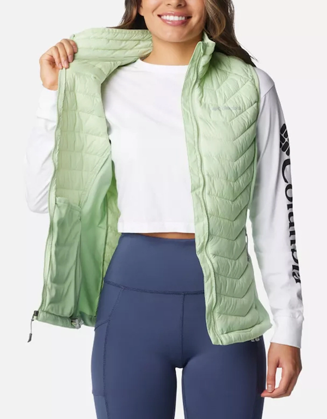 Women's Powder Pass Vest Sage Leaf