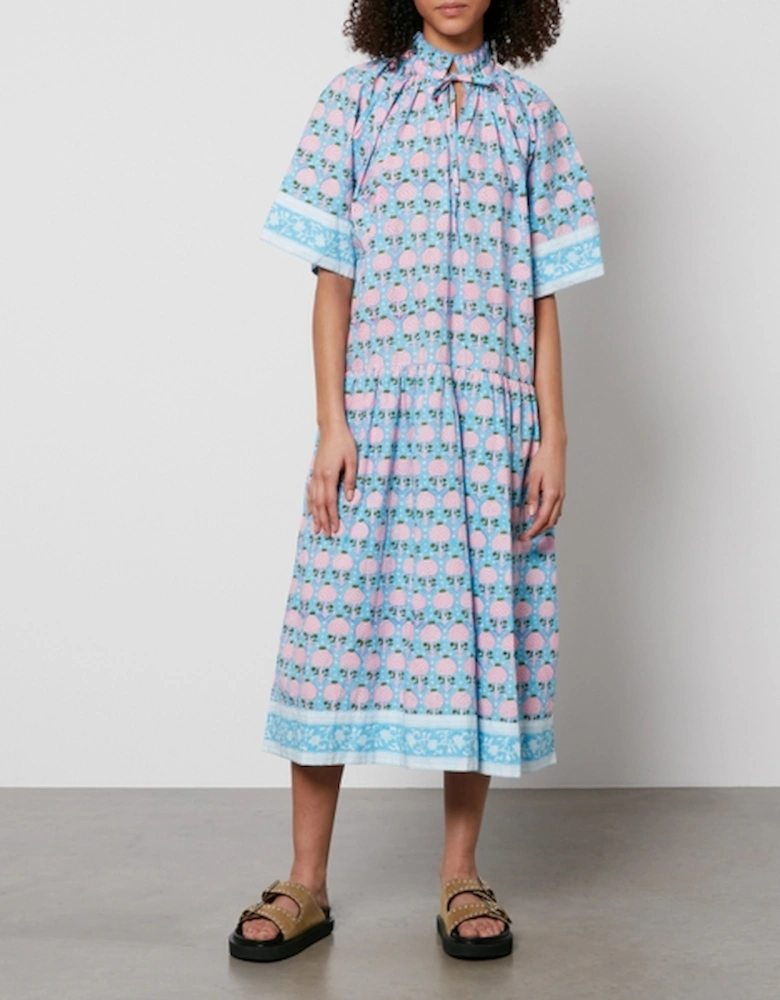 Yuva Floral-Print Cotton-Poplin Dress