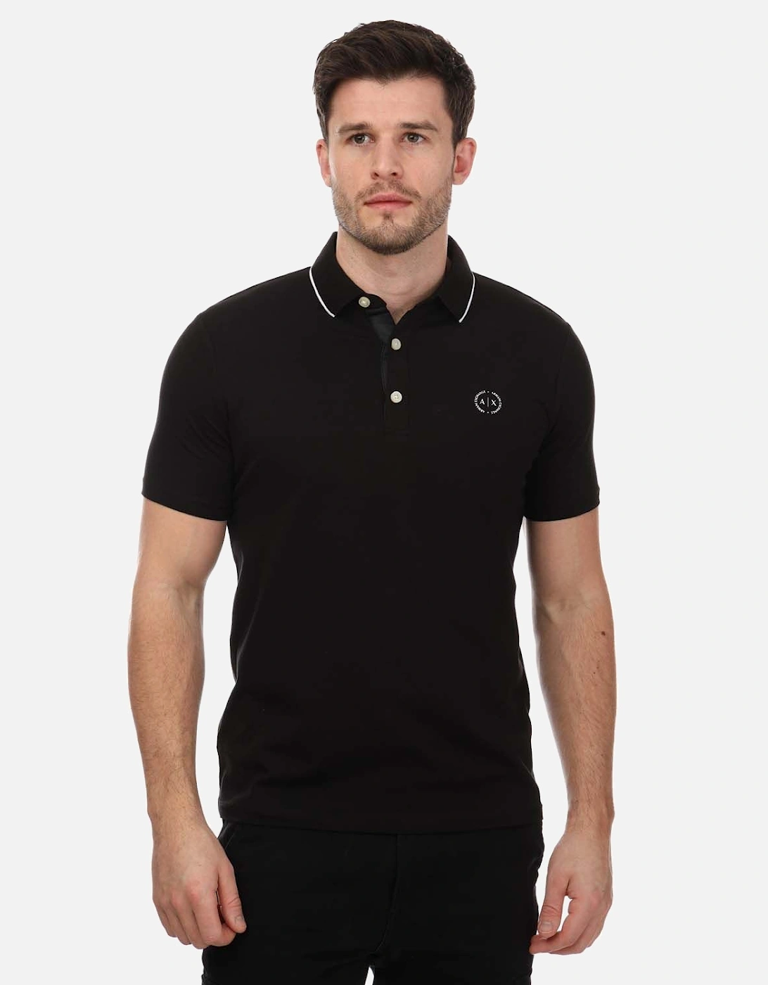 Mens Essential Tipped Collar Polo Shirt, 5 of 4