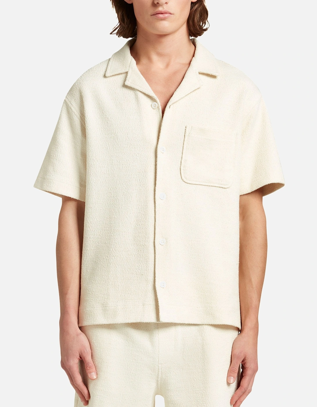 Ezra Boucle Ivory Textured Shirt, 4 of 3