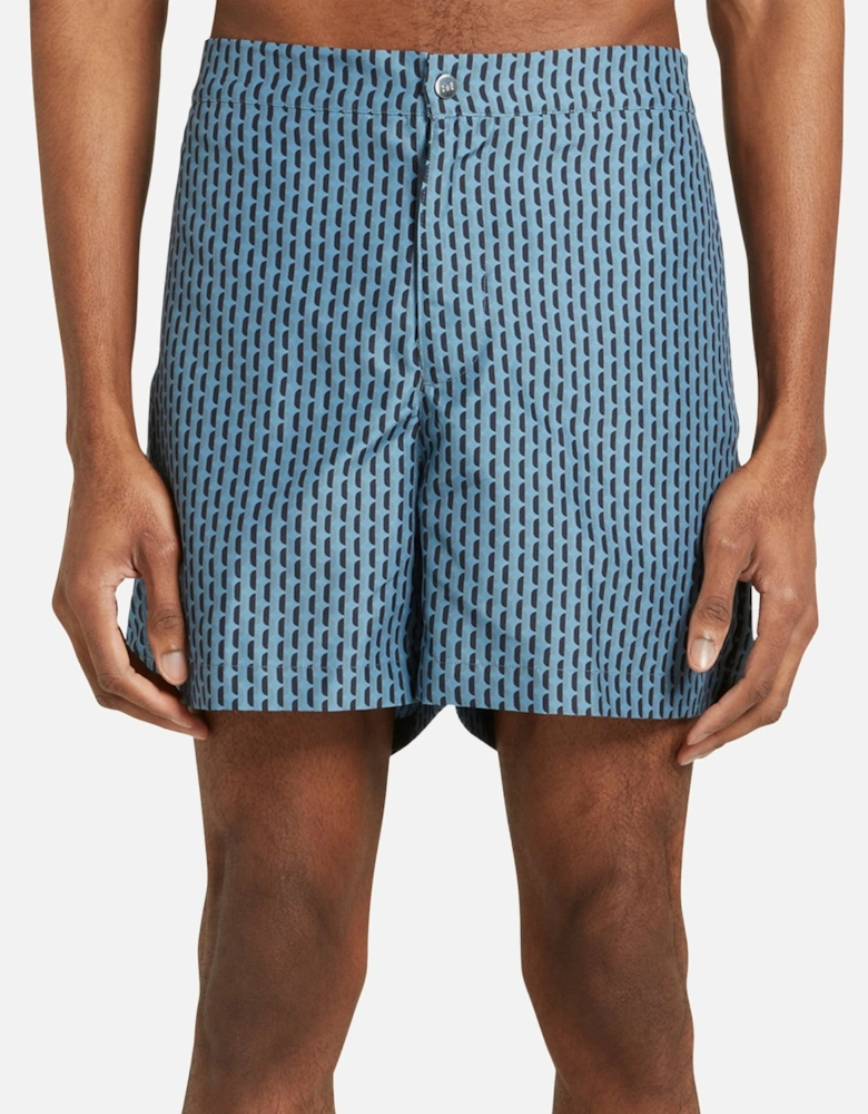 Cosmo Printed Navy Swimshort