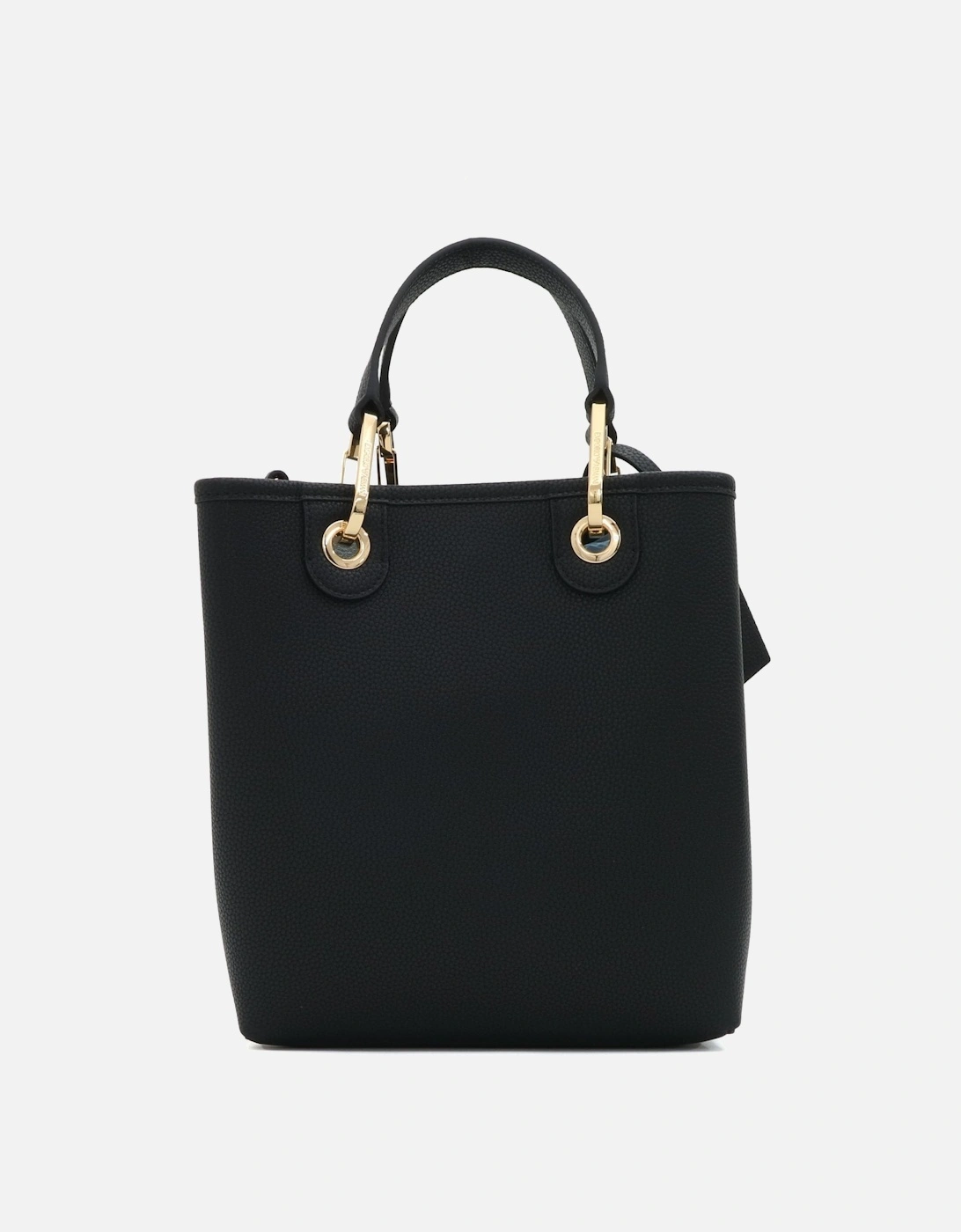 Vertical Black Tote Bag