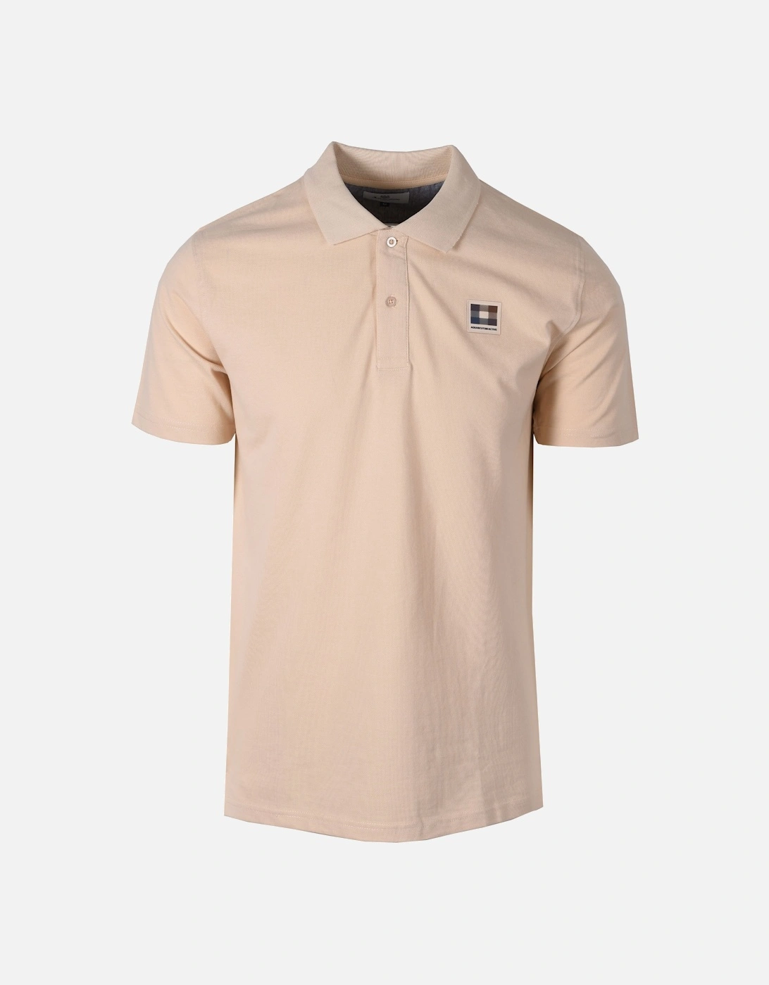 Check Patch Polo Shirt Beige, 4 of 3