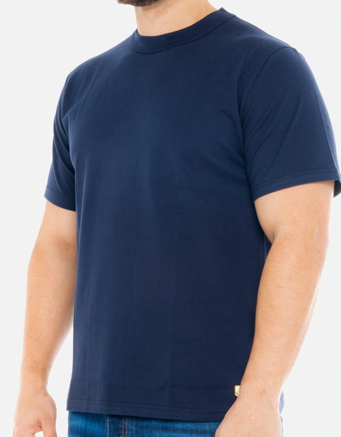 Armor Lux Mens Heritage Plain T-Shirt (Coral)