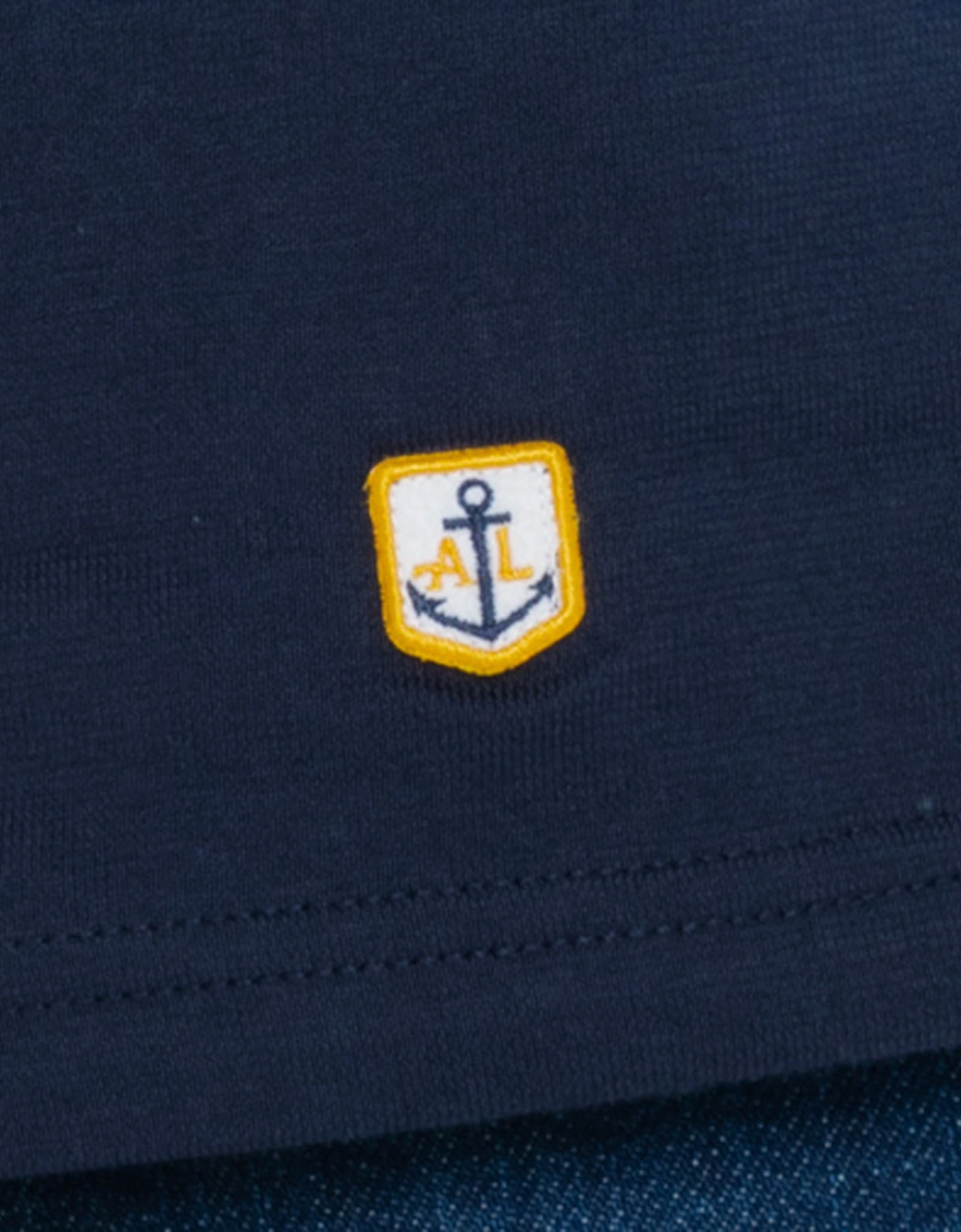 Armor Lux Mens Heritage Plain T-Shirt (Navy)