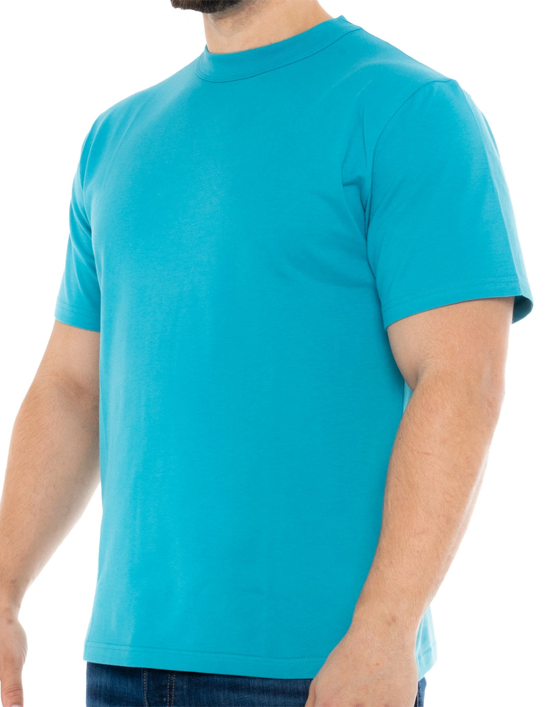 Armor Lux Mens Heritage Plain T-Shirt (Turquoise)