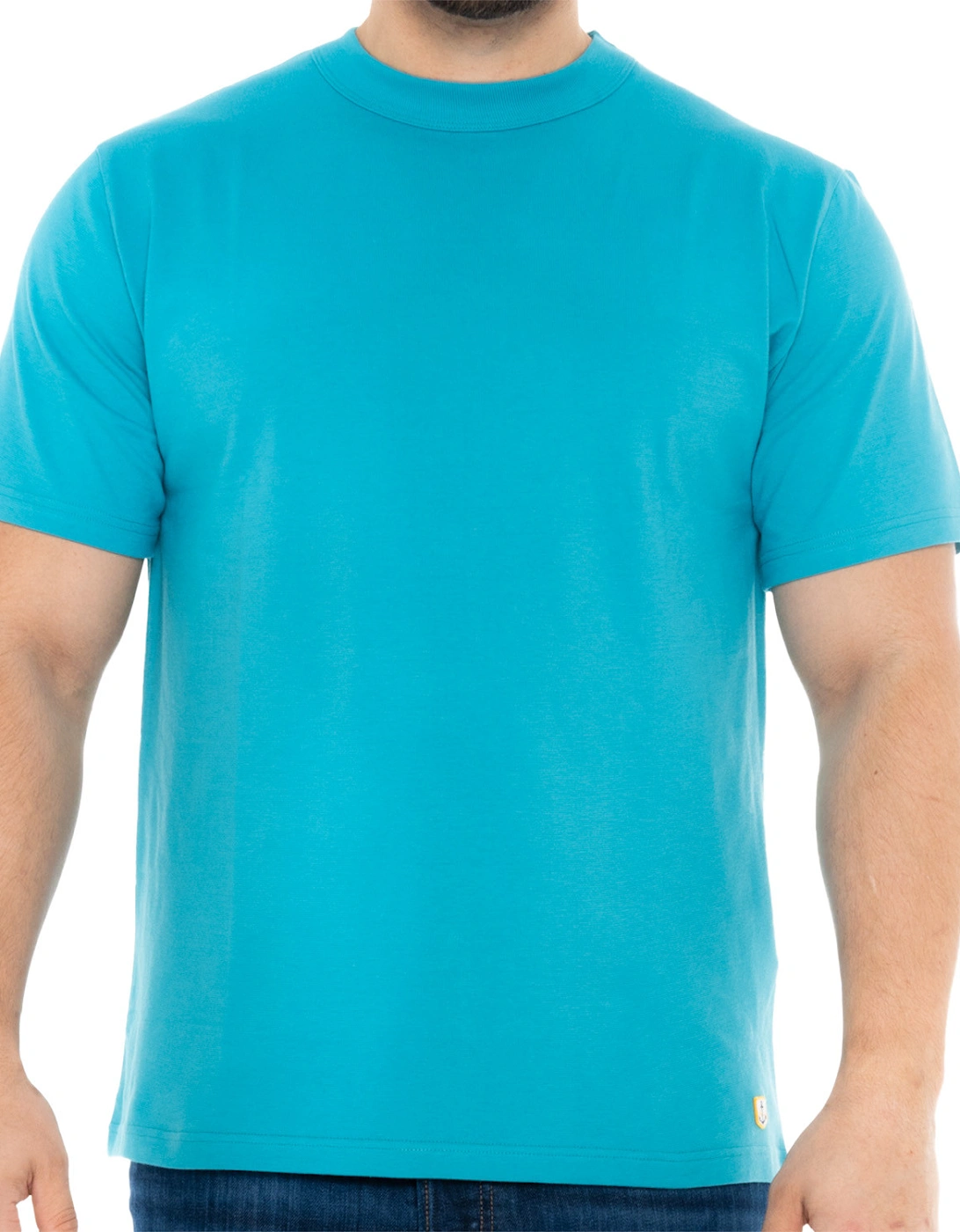 Armor Lux Mens Heritage Plain T-Shirt (Turquoise), 8 of 7