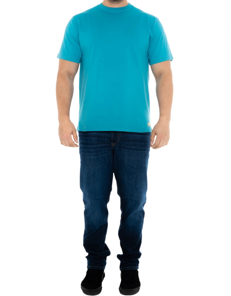 Armor Lux Mens Heritage Plain T-Shirt (Turquoise)