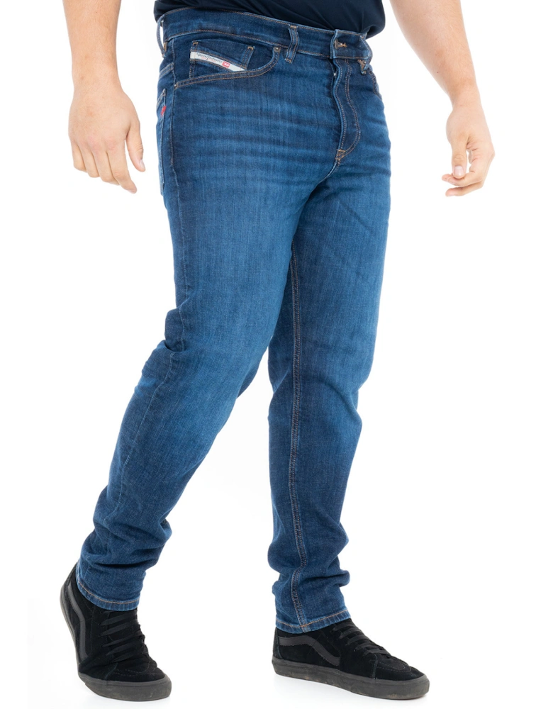 Mens 2005 D-Finning Tapered Jeans (Blue)