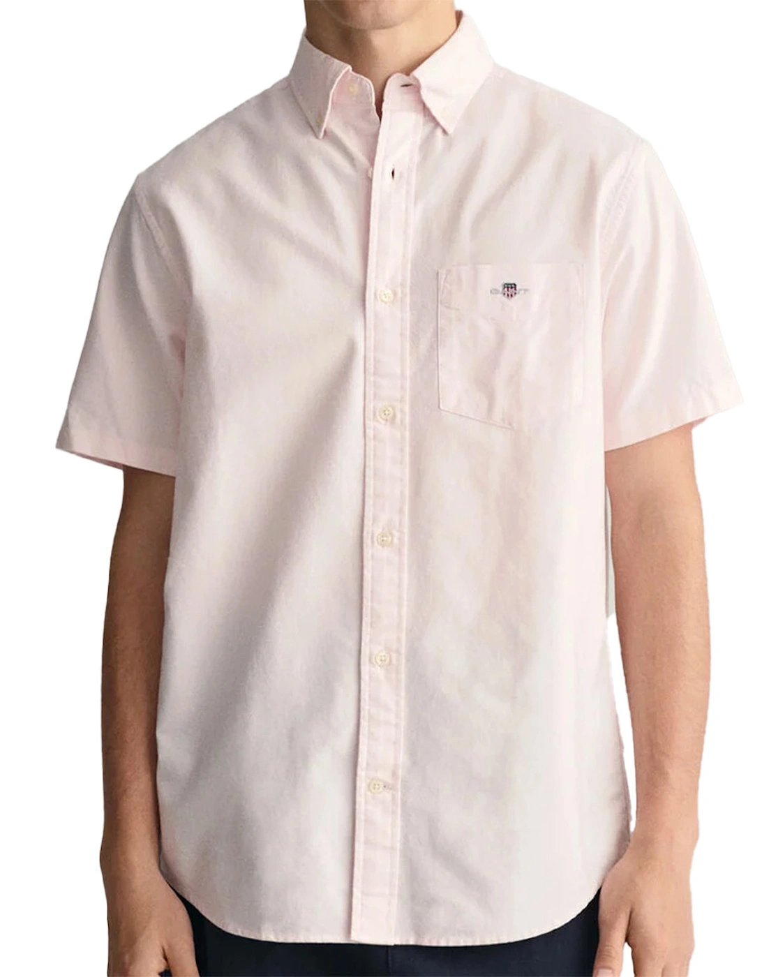 Mens Poplin S/S Shirt (Pink), 6 of 5