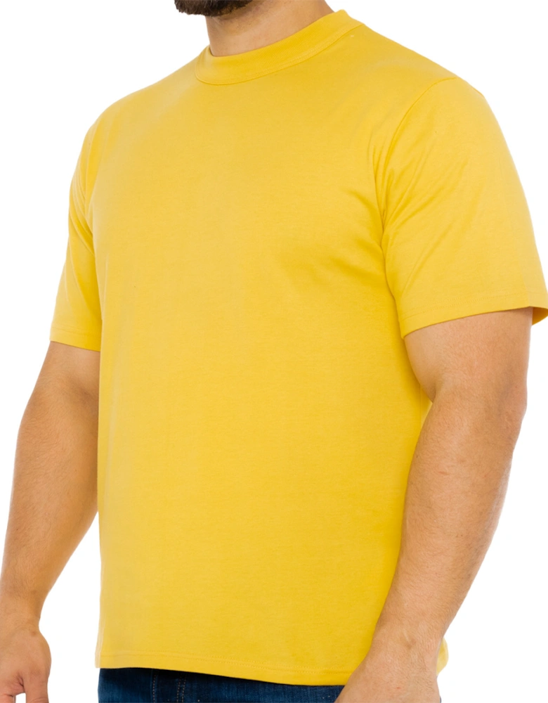 Armor Lux Mens Heritage Plain T-Shirt (Yellow)