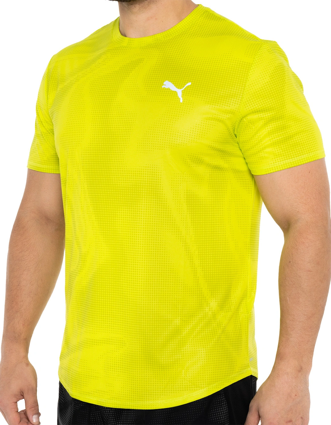 Mens Run Favorite AOP T-Shirt (Lime)