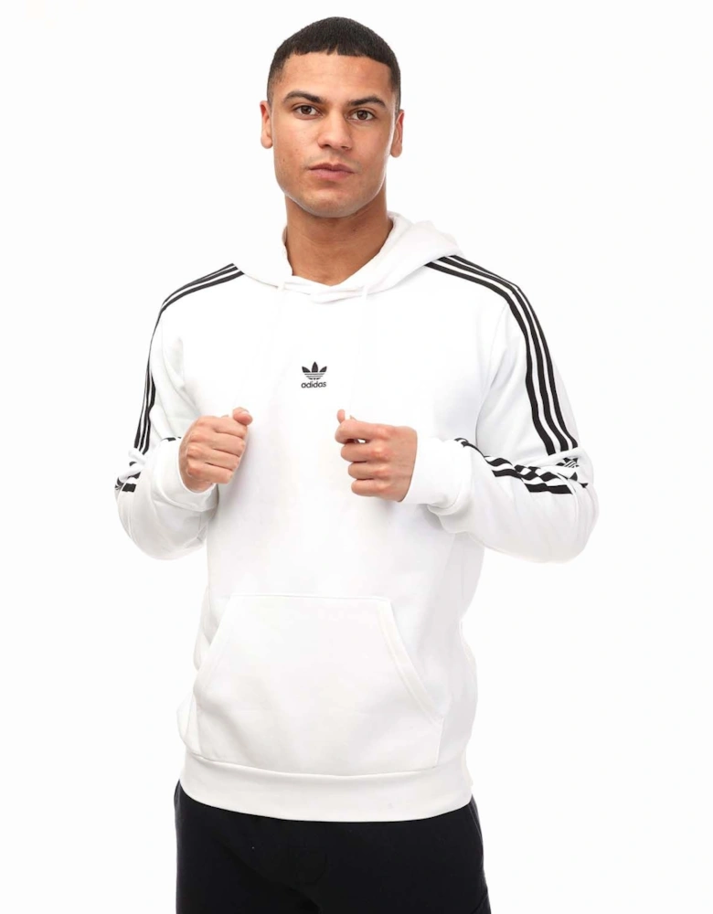 Mens 3-Stripes Multi Trefoil Fleece Hoody