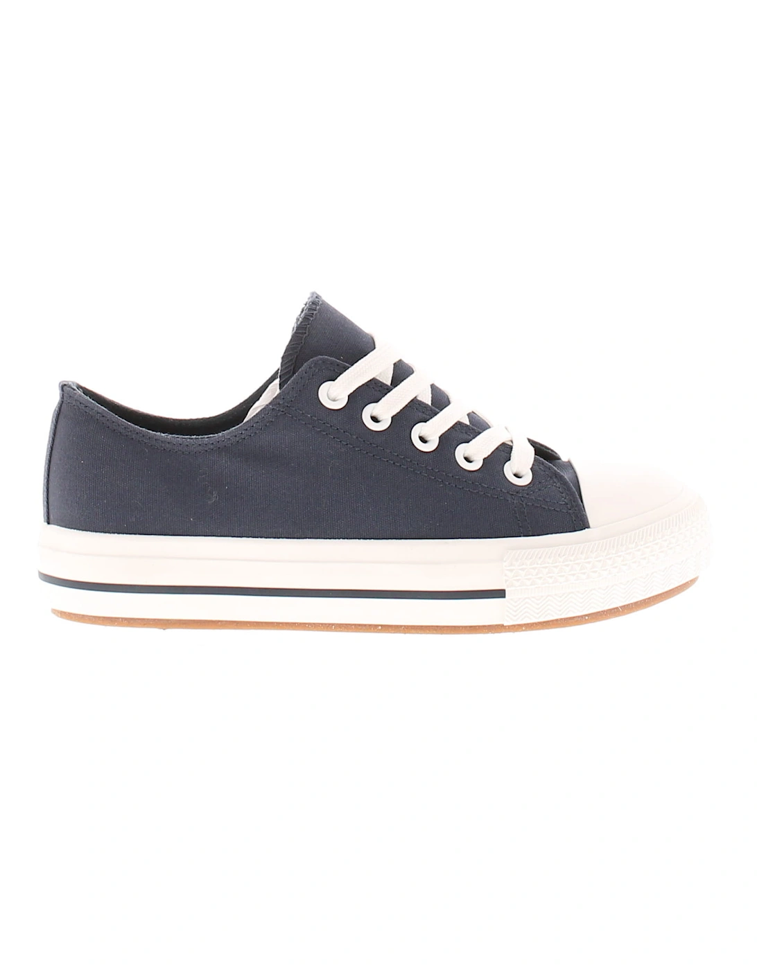 Younger Boys Pumps Canvas Shoes vinny navy UK Size