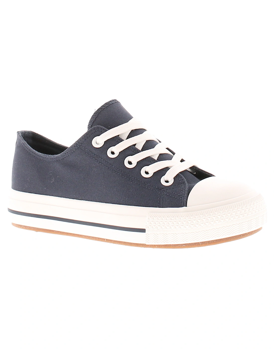 Younger Boys Pumps Canvas Shoes vinny navy UK Size, 6 of 5