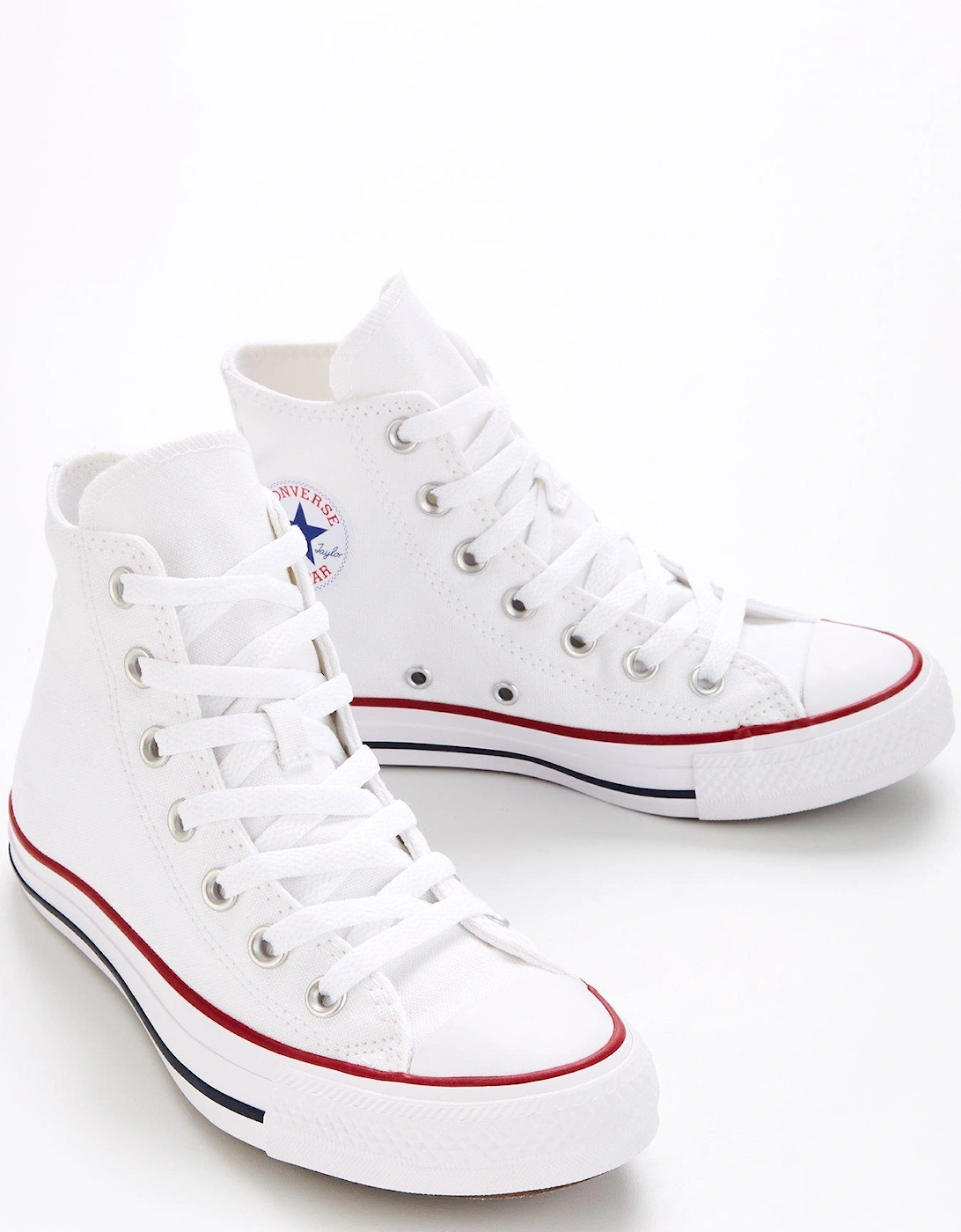 Unisex Wide Hi Top Trainers - White