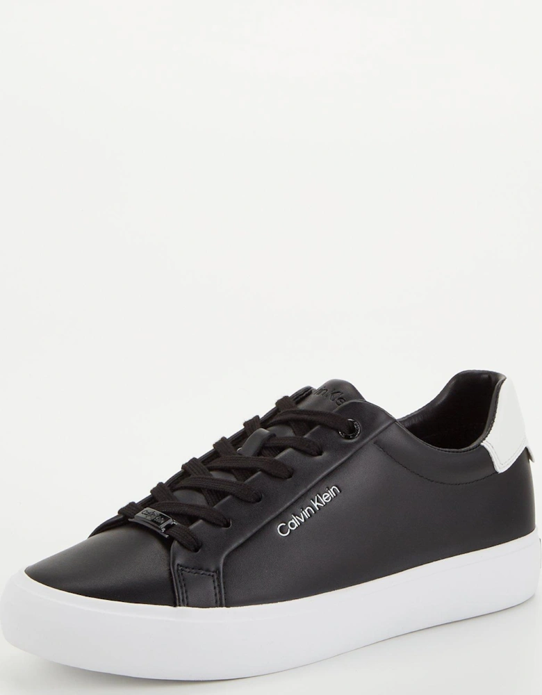 Vulcanized Leather Trainers - Black