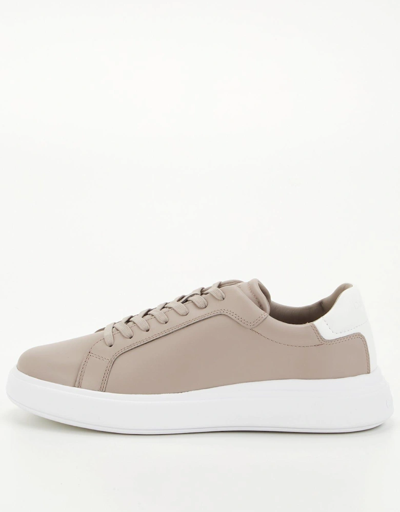 Low Top Lace Up Leather Trainer