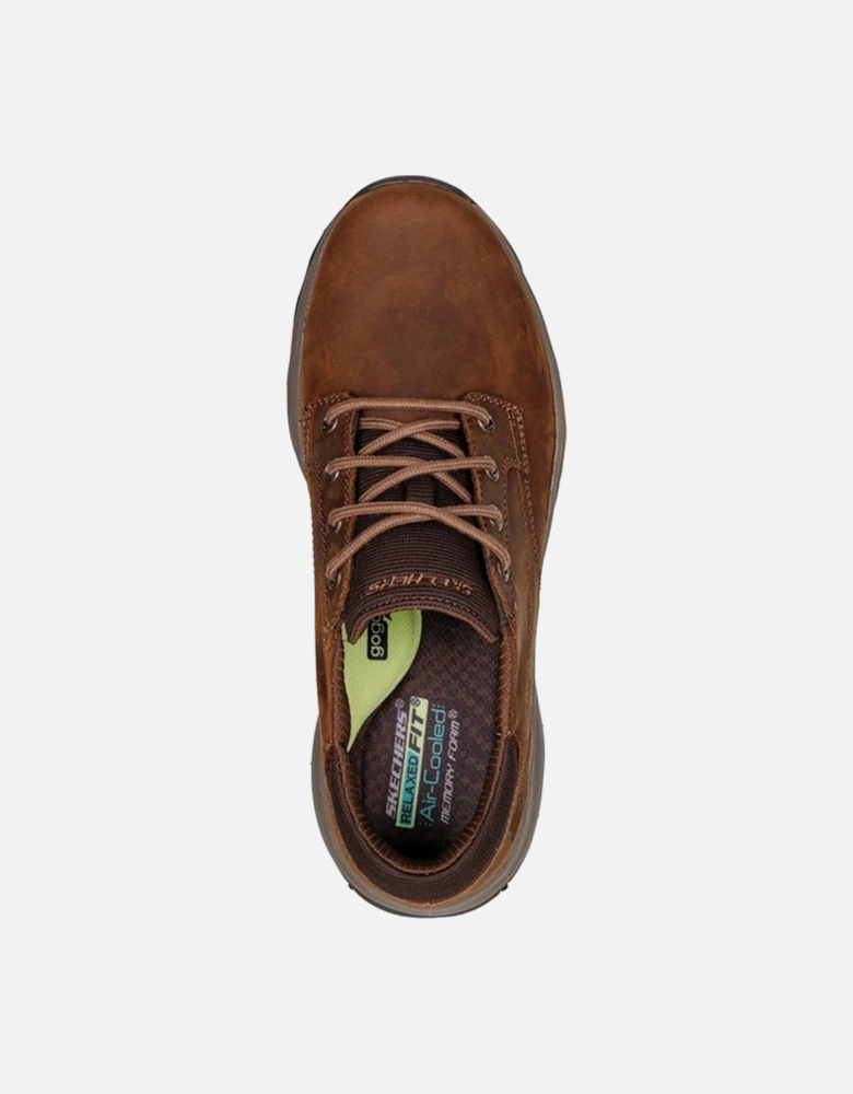Mens Craster-Fenzo Oiled Leather Relaxed Fit Trainers