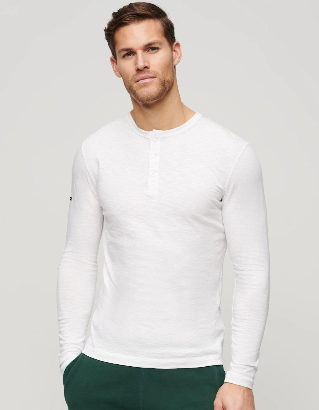 Long Sleeve Jersey T-shirt - White, 2 of 1