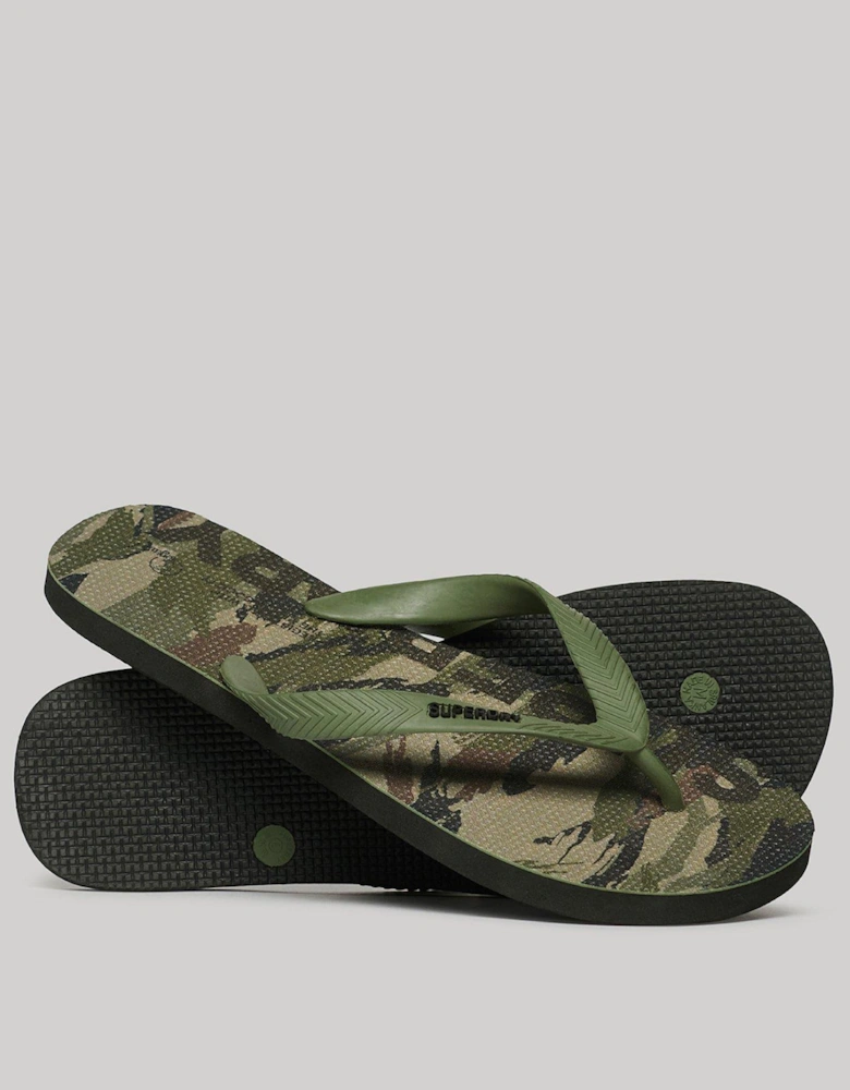 Logo Vegan Flip Flop - Green