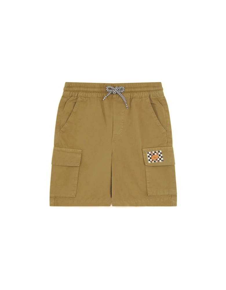 Boys Cargo Pocket Shorts - Stone