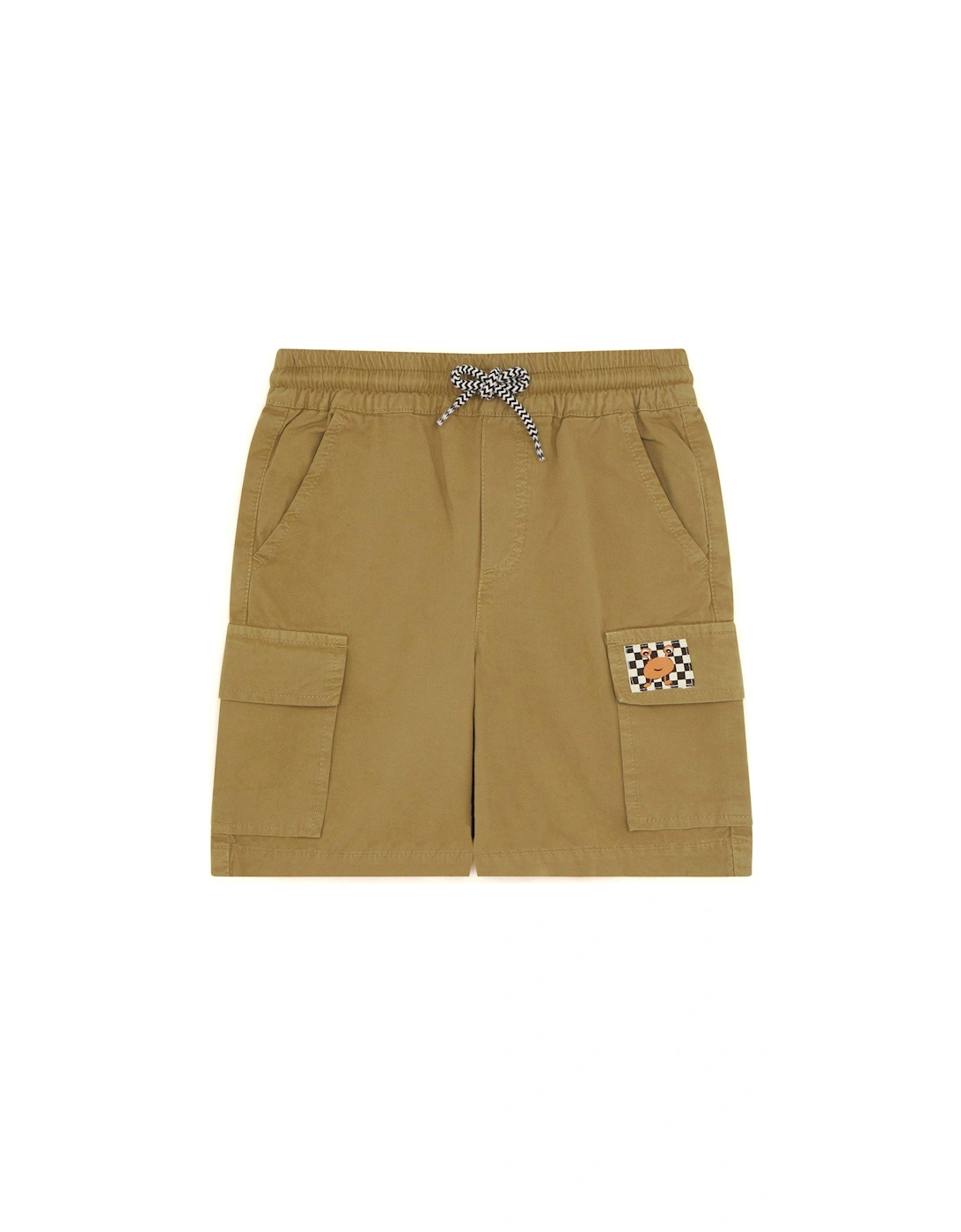 Boys Cargo Pocket Shorts - Stone, 2 of 1