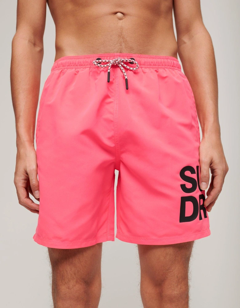Sportswear Logo 17'' Swim Shorts - Bright Pink