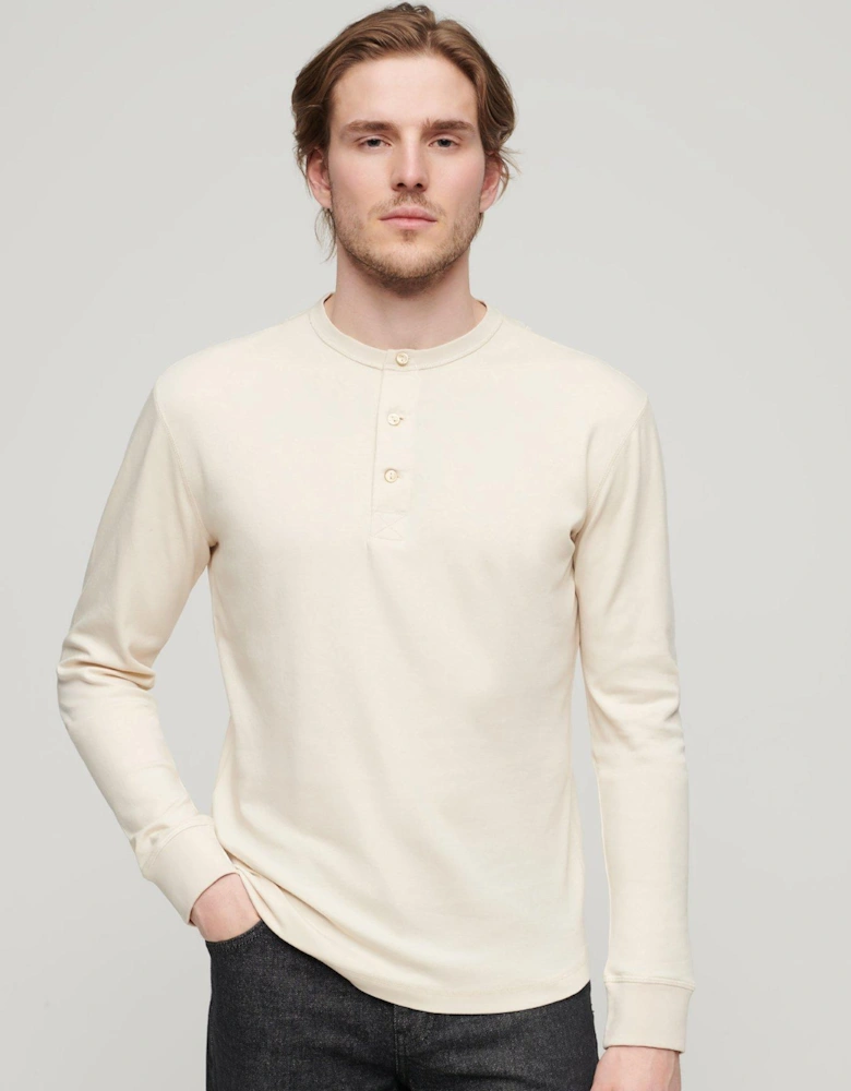 Long Sleeve Jersey T-shirt - Beige