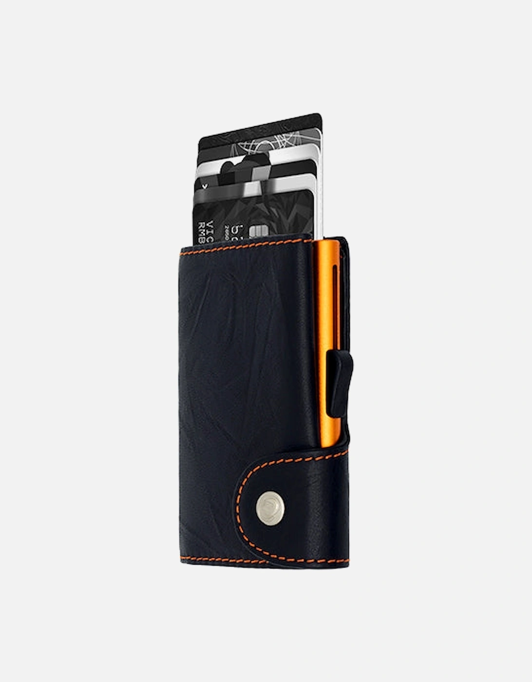 Wallet/Cardholder Classic Leather Black/Orange