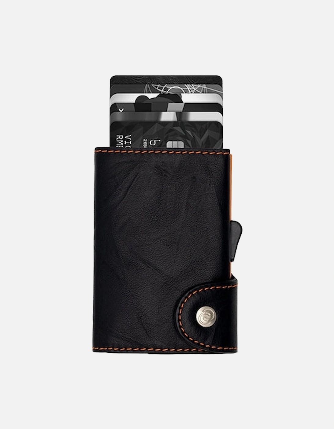 Wallet/Cardholder Classic Leather Black/Orange, 3 of 2