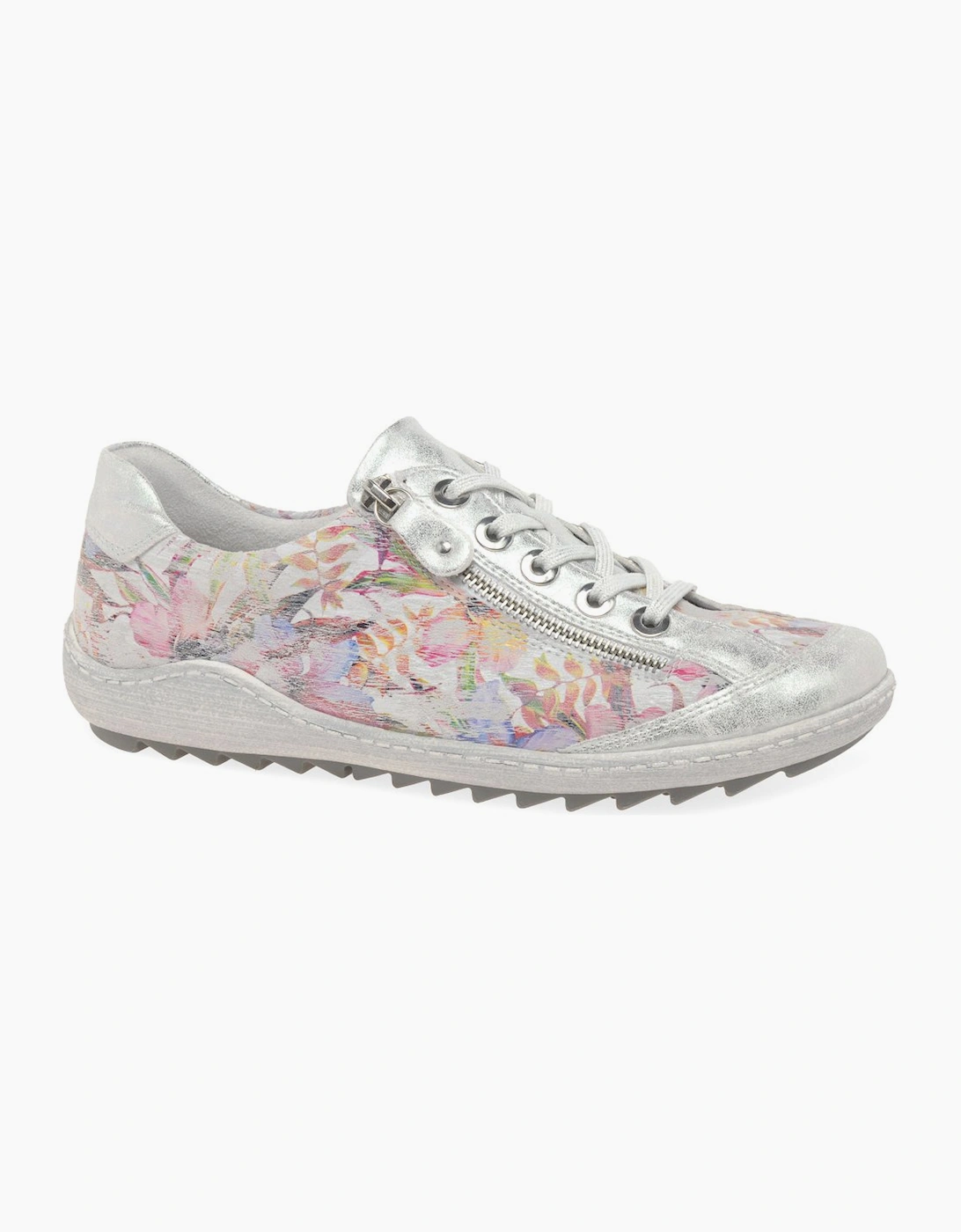 Remonte Women's Bronte Womens Trainers - Ice Multi Flower - Size: 4