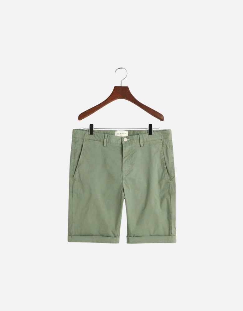 Slim Sunfaded Shorts - Kalamata Green