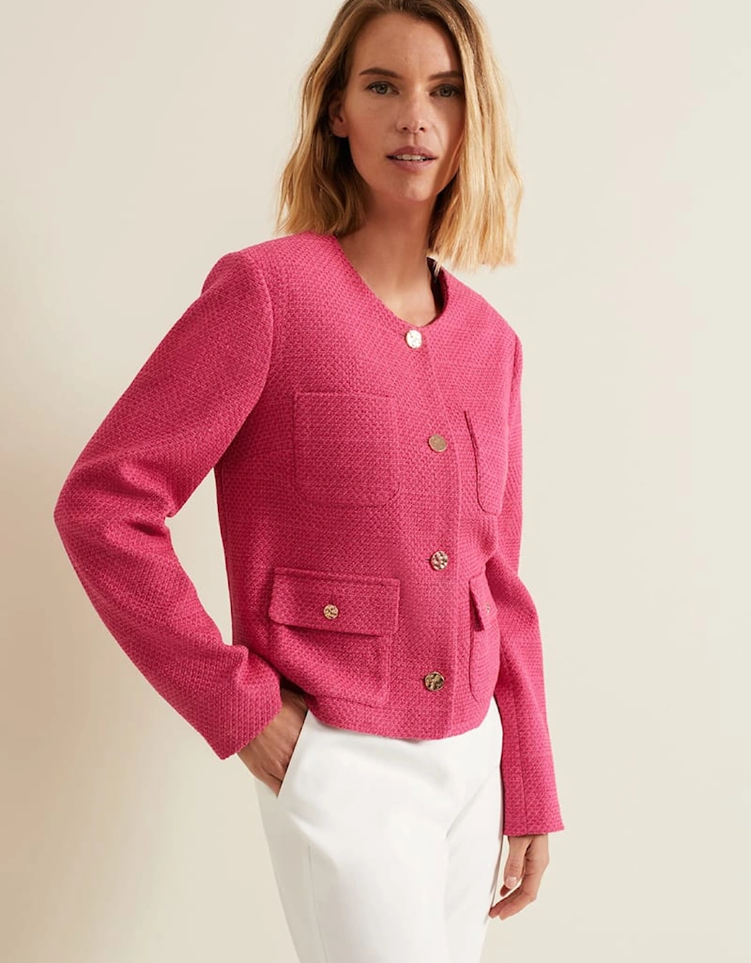 Ripley Pink Boucle Jacket, 2 of 1