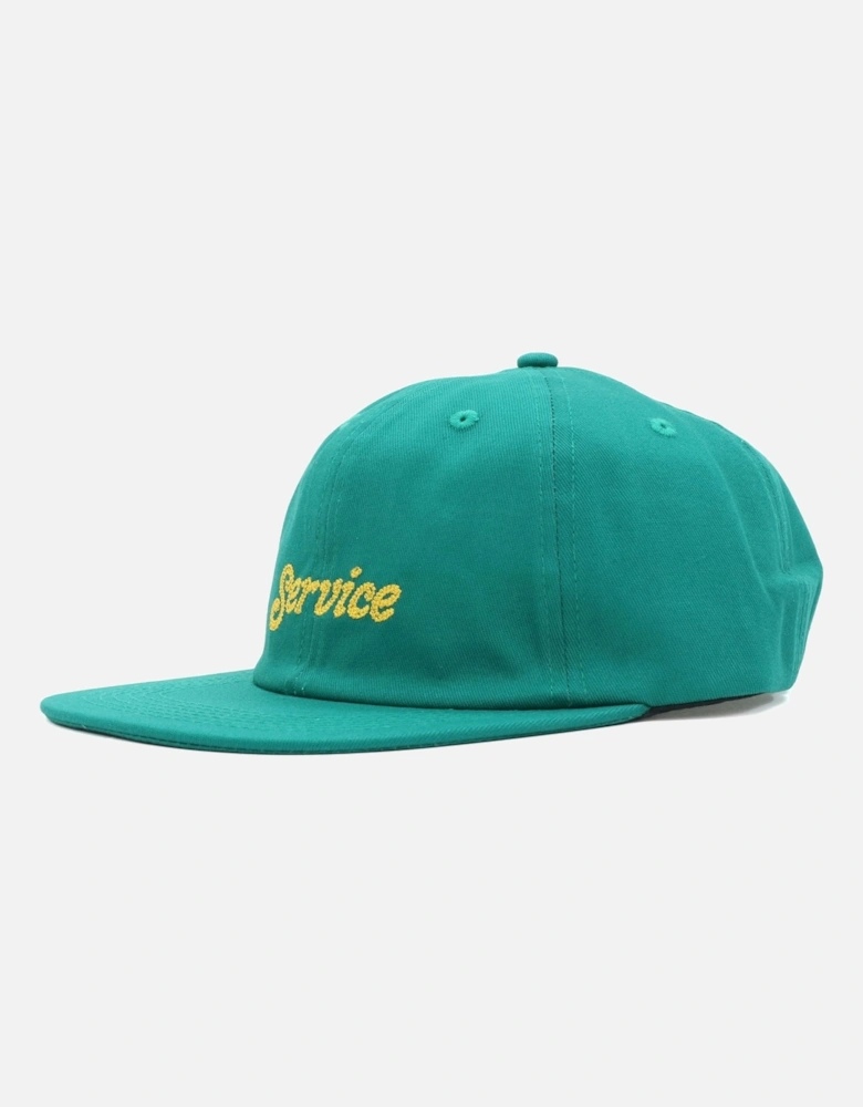 Chainstitch Service Embroidered Teal Cap