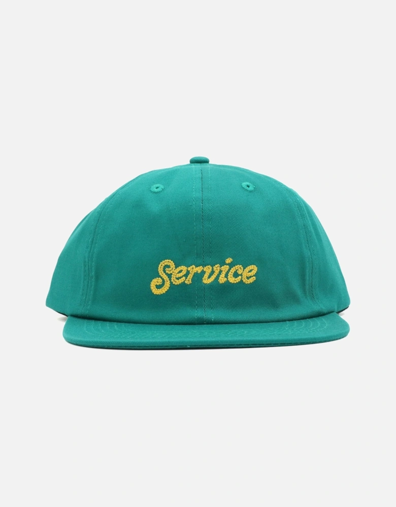 Chainstitch Service Embroidered Teal Cap