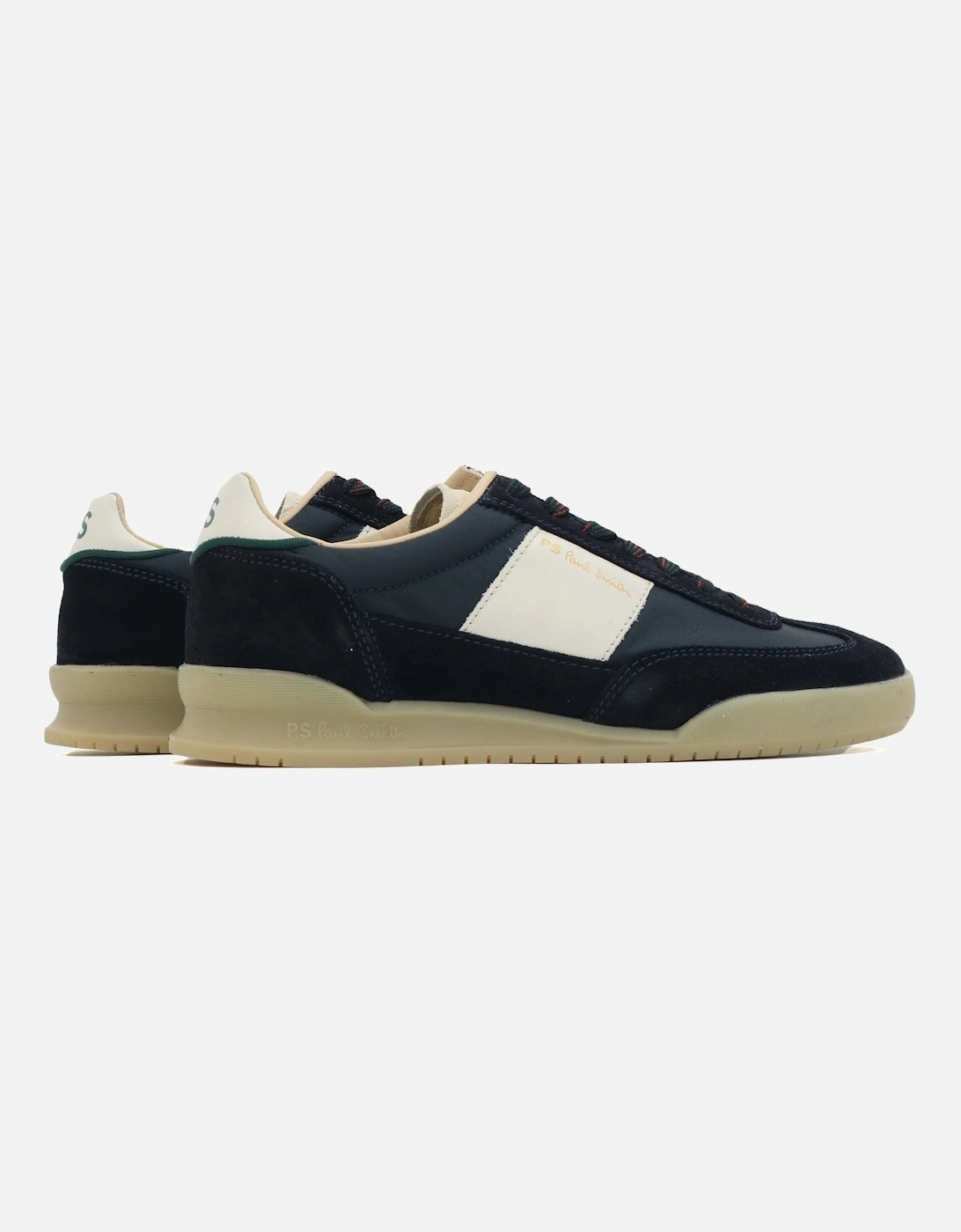 Dover White Panel Navy Trainer