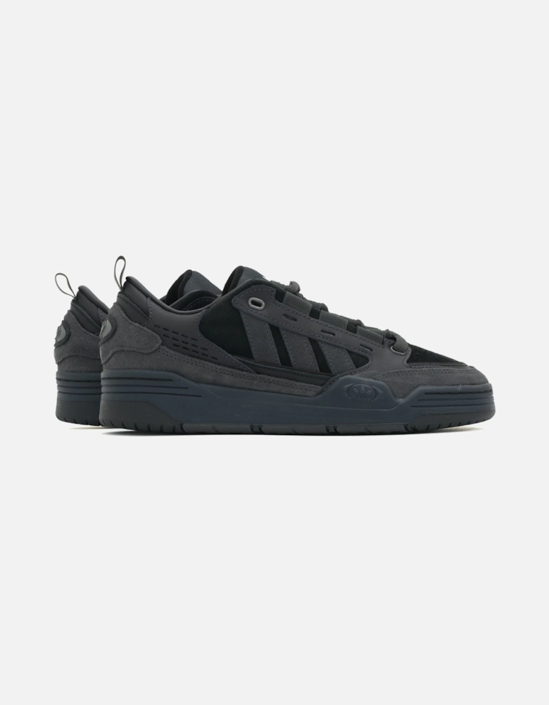 Chunky Suede Panel Black Trainer