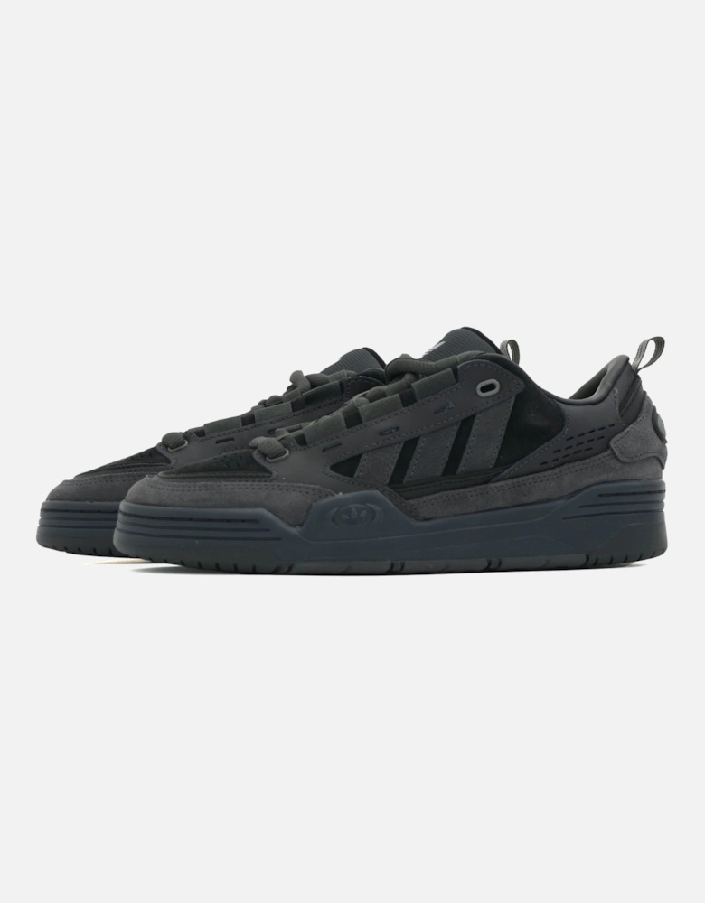 Chunky Suede Panel Black Trainer