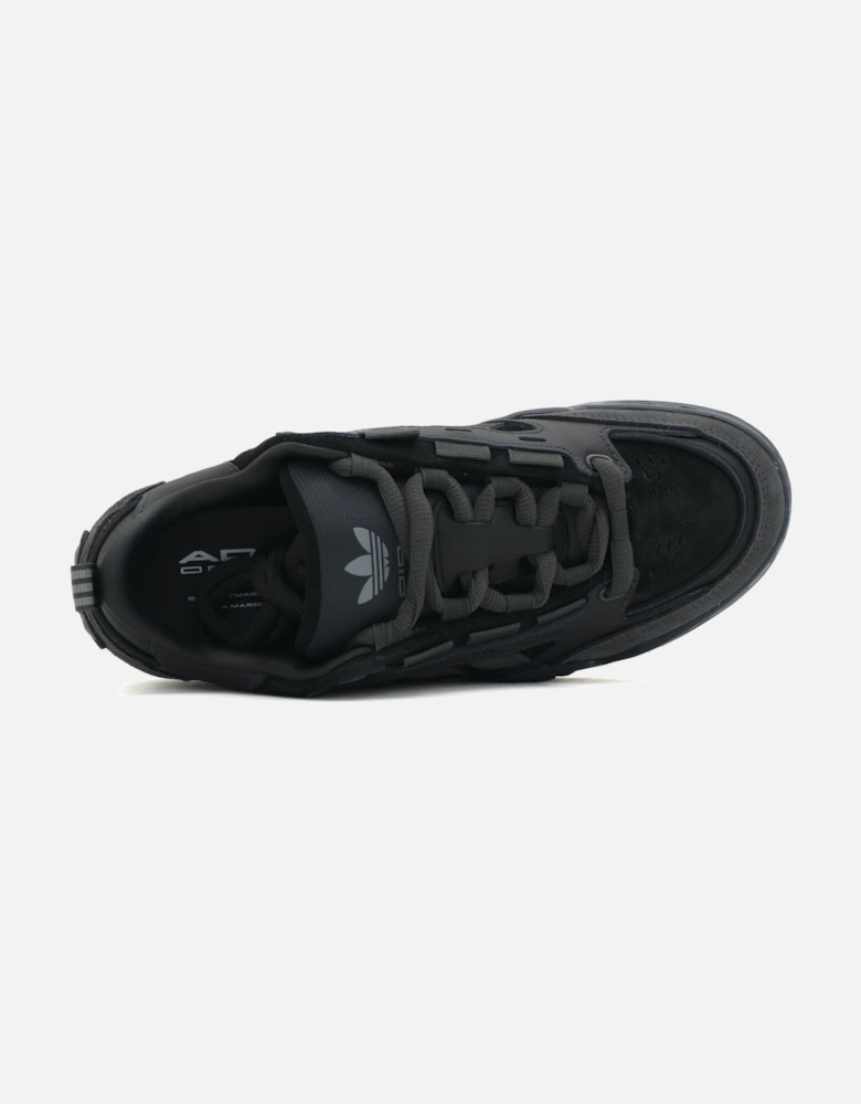 Chunky Suede Panel Black Trainer