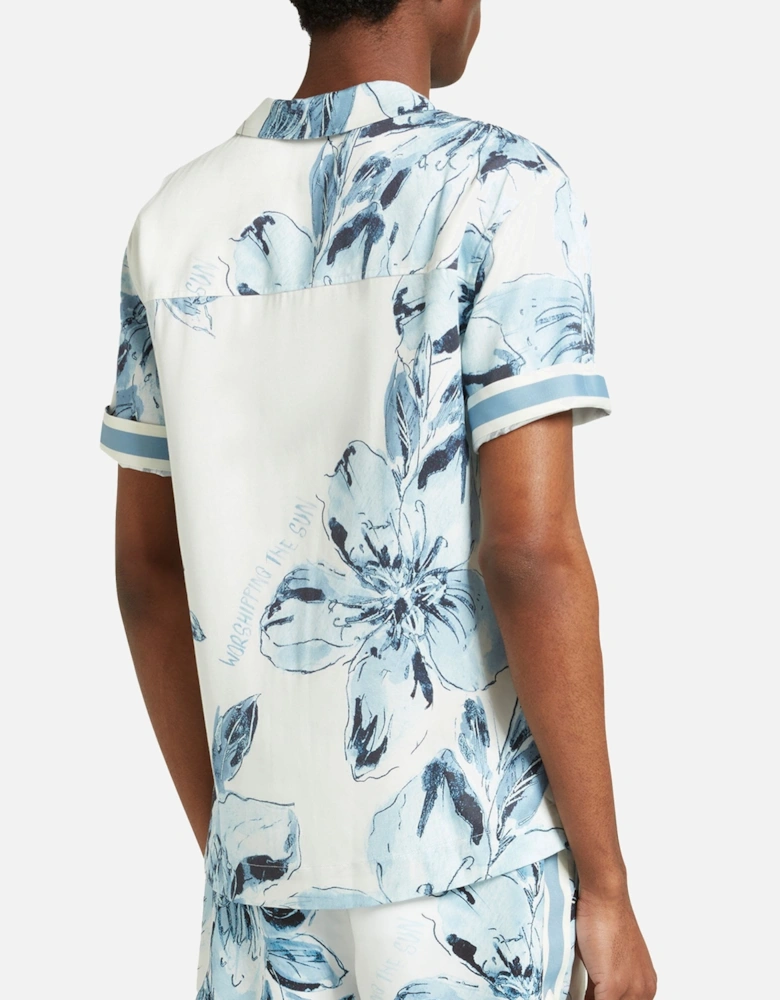 Hopper Floral Blue SS Shirt